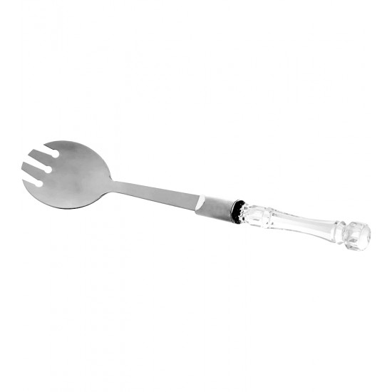 Jogo 2 Peças Para Salada 23,2cm De Aço Inox Com Cabo De Acrílico